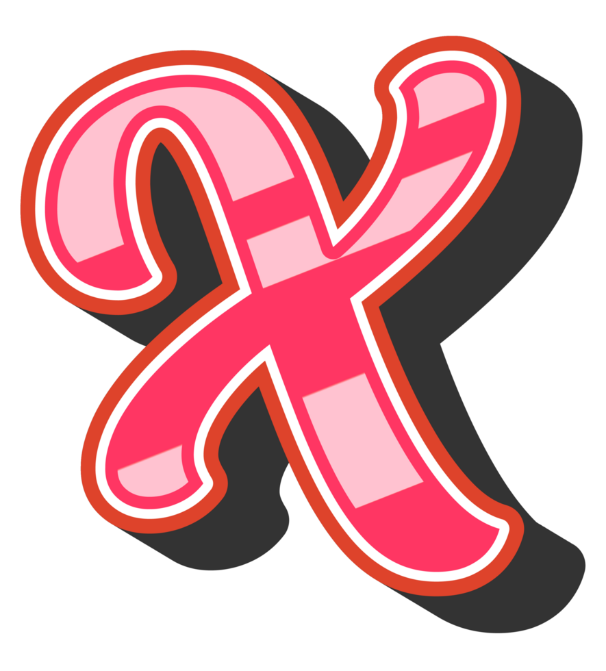 Playful Cartoon Alphabet Letter and Number png