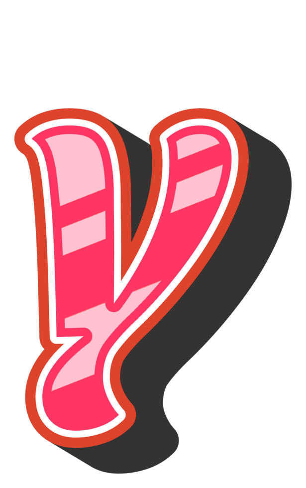 Playful Cartoon Alphabet Letter and Number png
