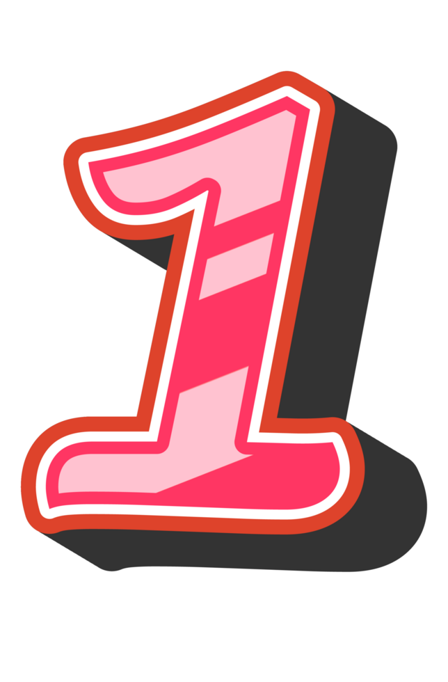 Playful Cartoon Alphabet Letter and Number png