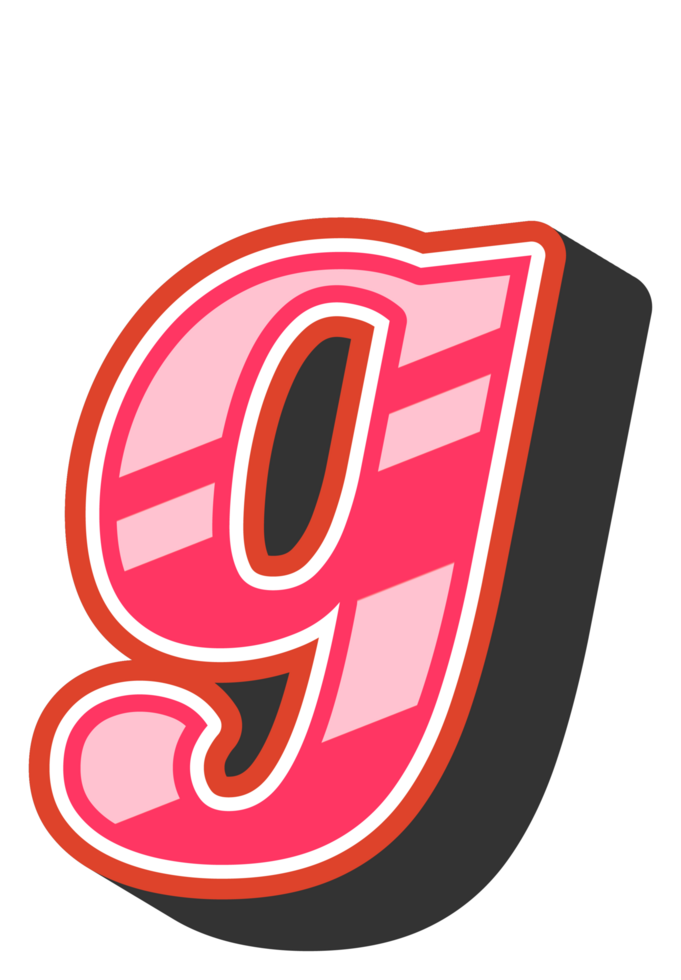 Playful Cartoon Alphabet Letter and Number png
