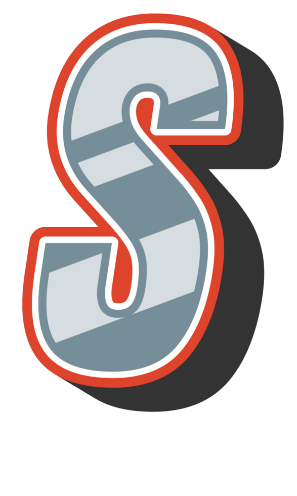 Playful Cartoon Alphabet Letter and Number png