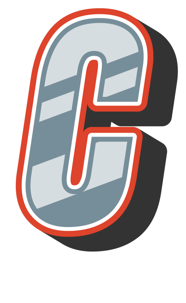 Playful Cartoon Alphabet Letter and Number png