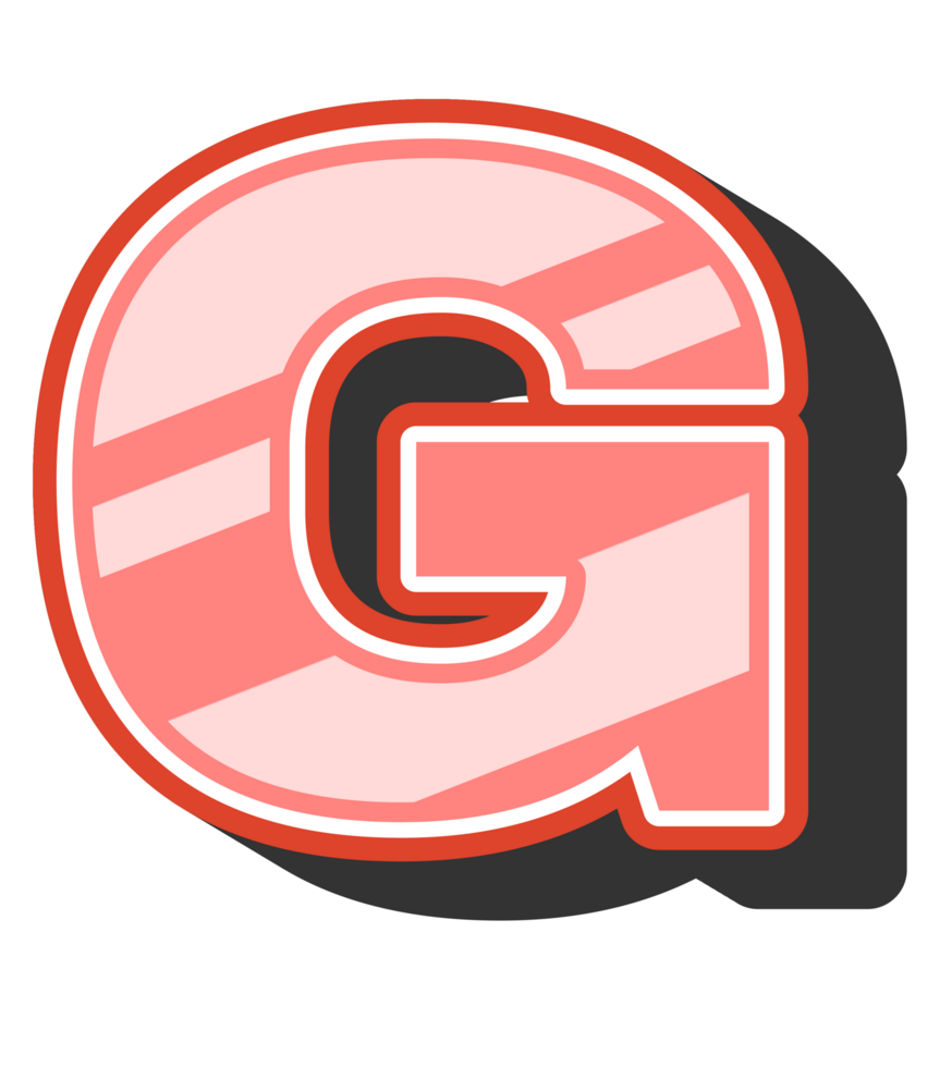 Playful Cartoon Alphabet Letter and Number png
