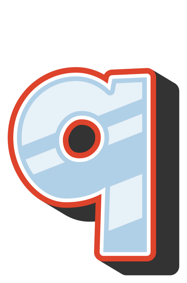 Playful Cartoon Alphabet Letter and Number png