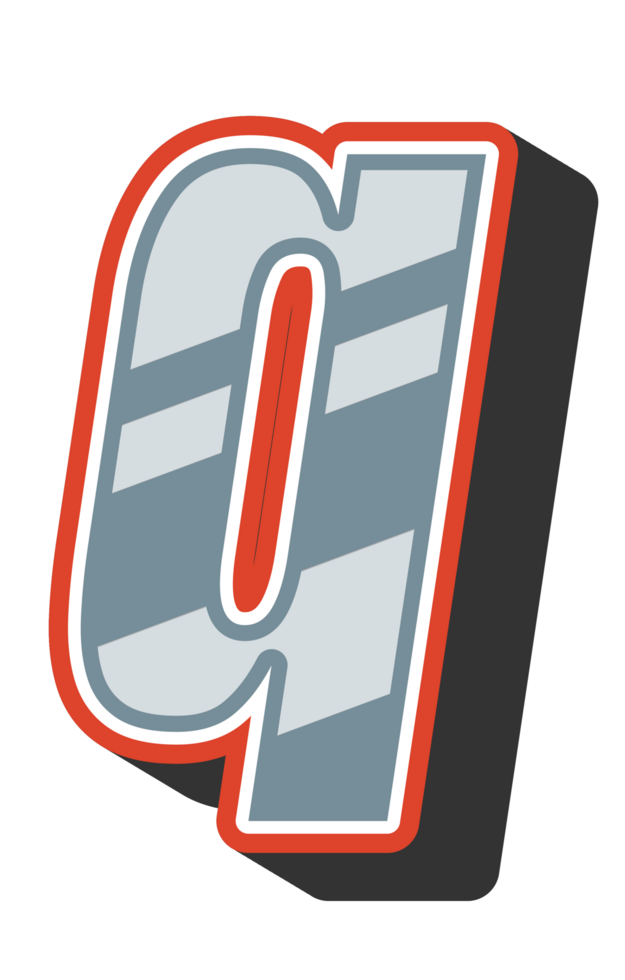 Playful Cartoon Alphabet Letter and Number png