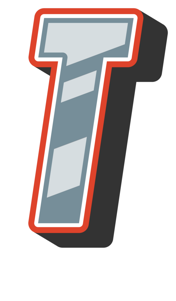 Playful Cartoon Alphabet Letter and Number png