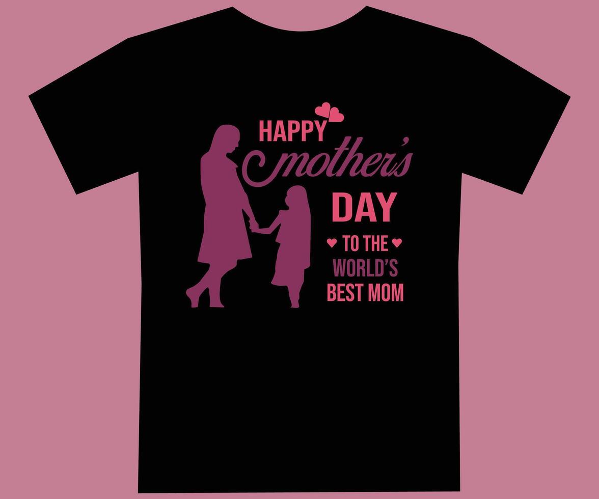 Mother day t shit design eps file. vector