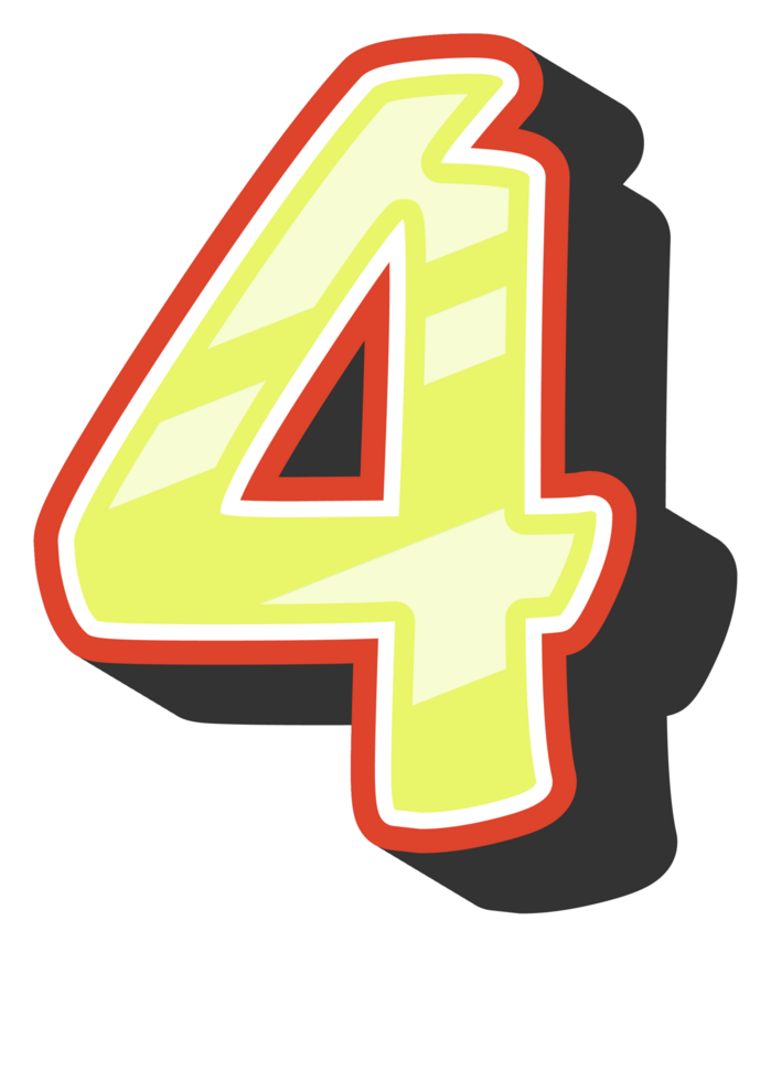 Playful Cartoon Alphabet Letter and Number png