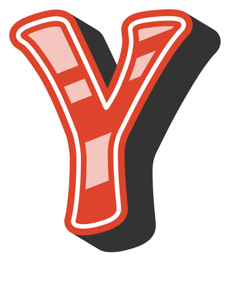 Playful Cartoon Alphabet Letter and Number png