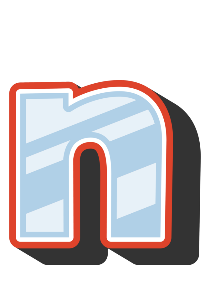 Playful Cartoon Alphabet Letter and Number png
