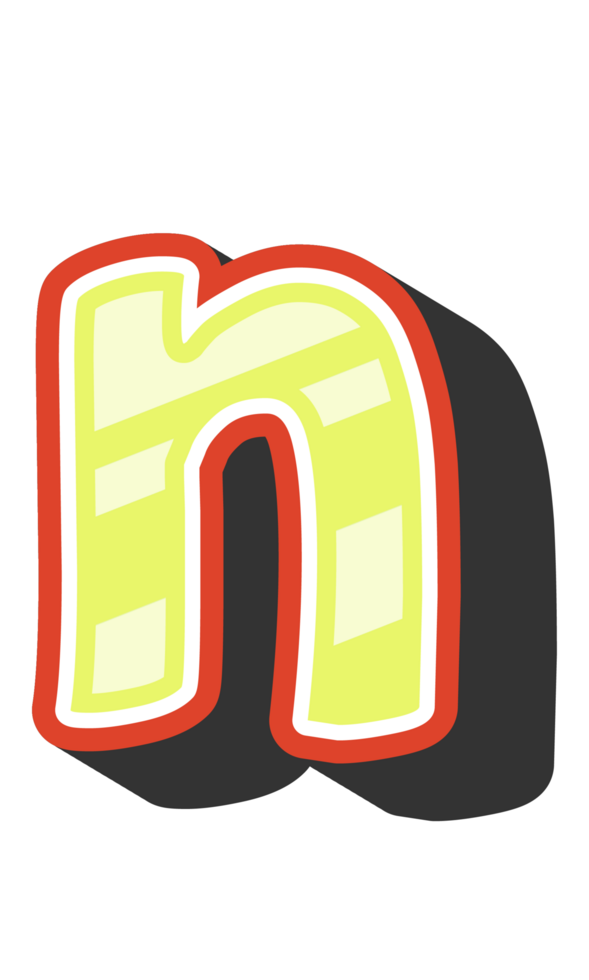 Playful Cartoon Alphabet Letter and Number png