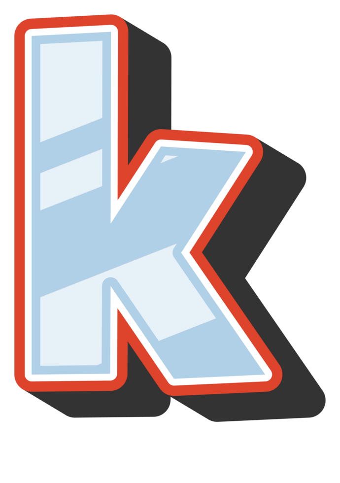 Playful Cartoon Alphabet Letter and Number png