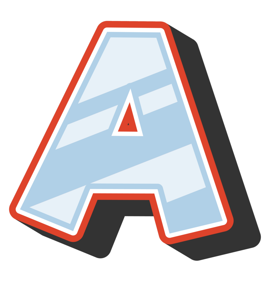 Playful Cartoon Alphabet Letter and Number png
