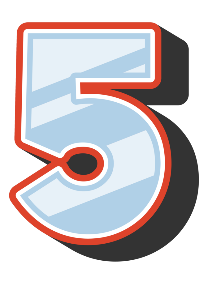 Playful Cartoon Alphabet Letter and Number png