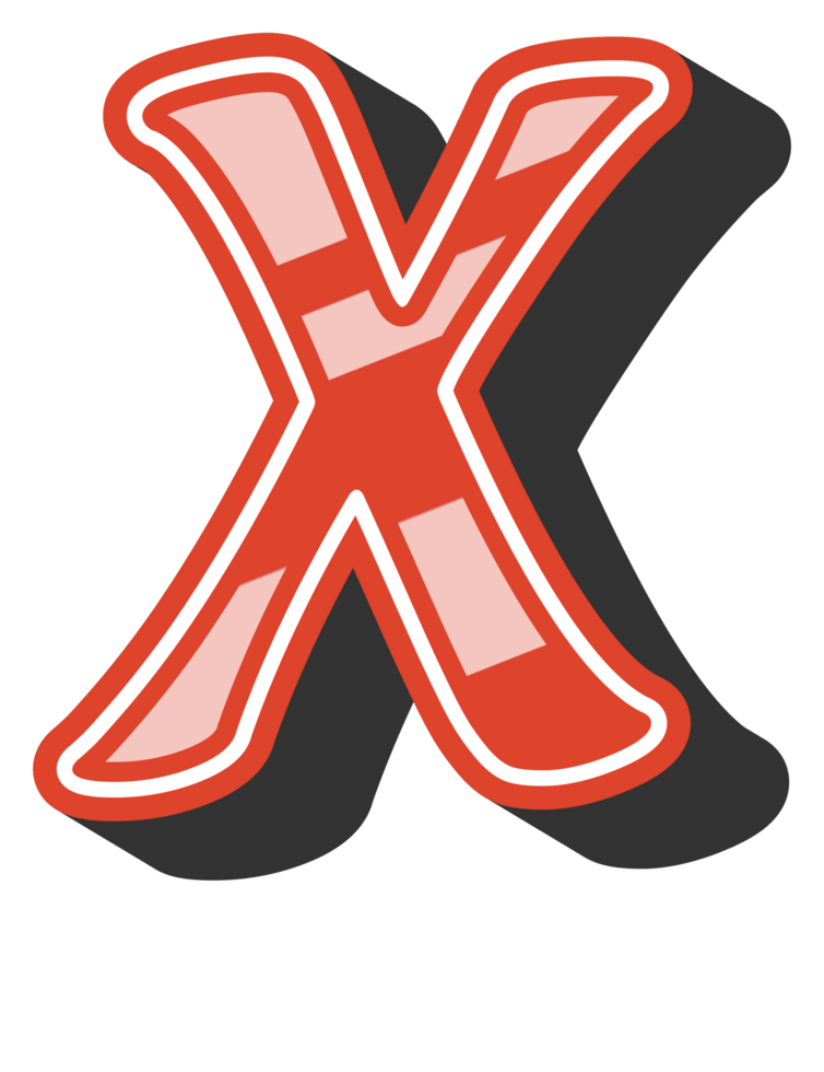 Playful Cartoon Alphabet Letter and Number png