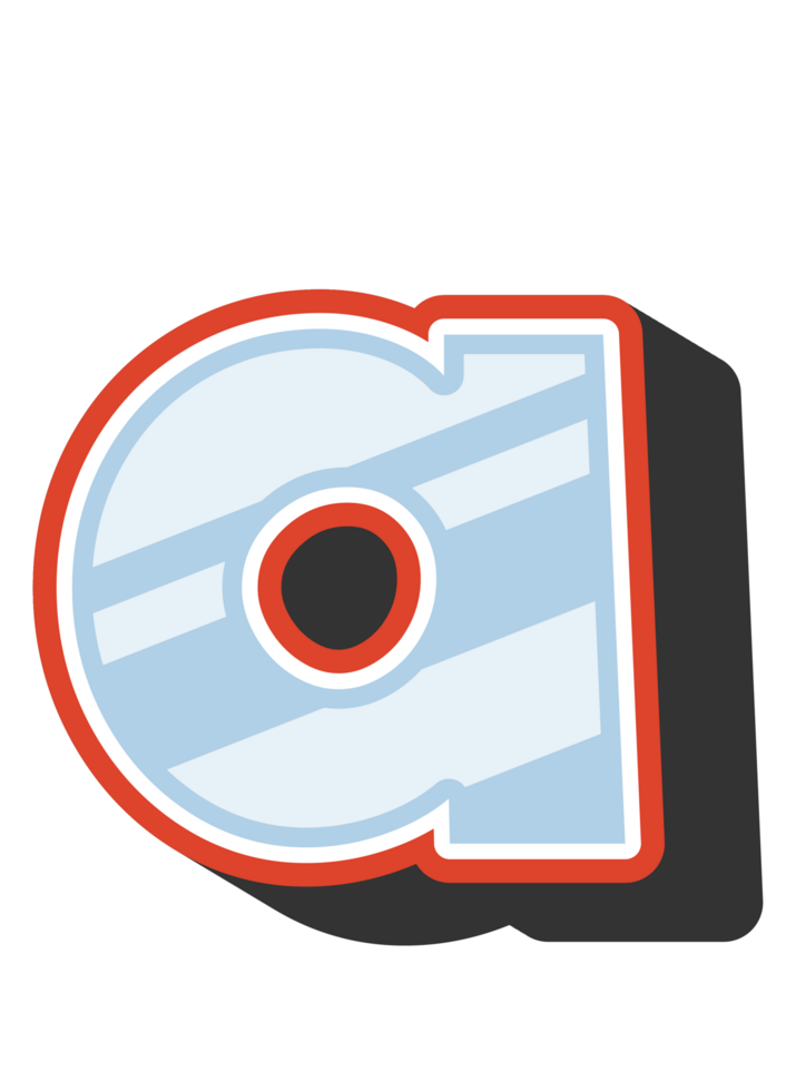 Playful Cartoon Alphabet Letter and Number png