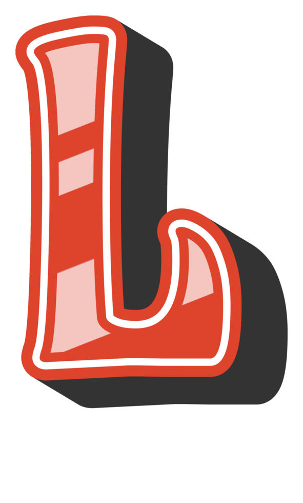Playful Cartoon Alphabet Letter and Number png