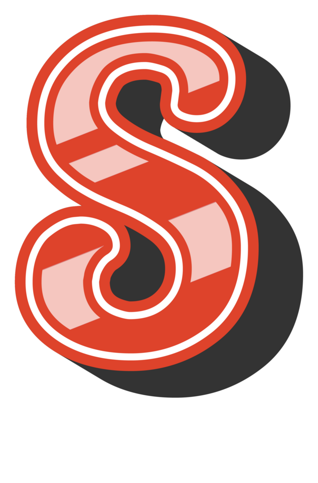 Playful Cartoon Alphabet Letter and Number png