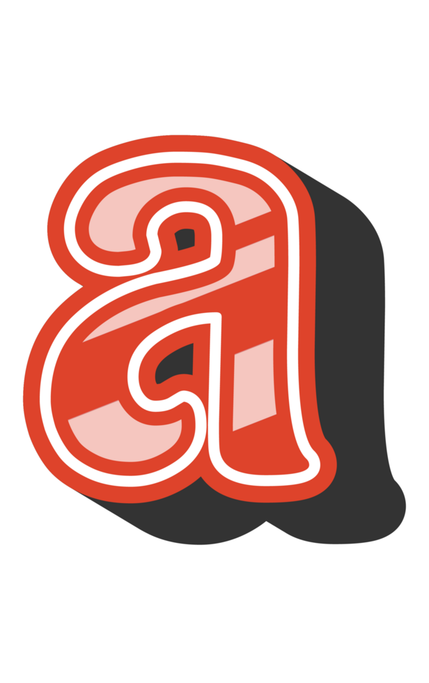 Playful Cartoon Alphabet Letter and Number png