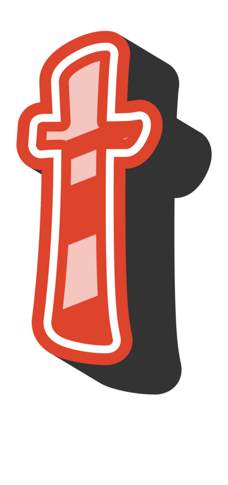 Playful Cartoon Alphabet Letter and Number png