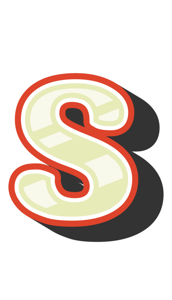 Playful Cartoon Alphabet Letter and Number png