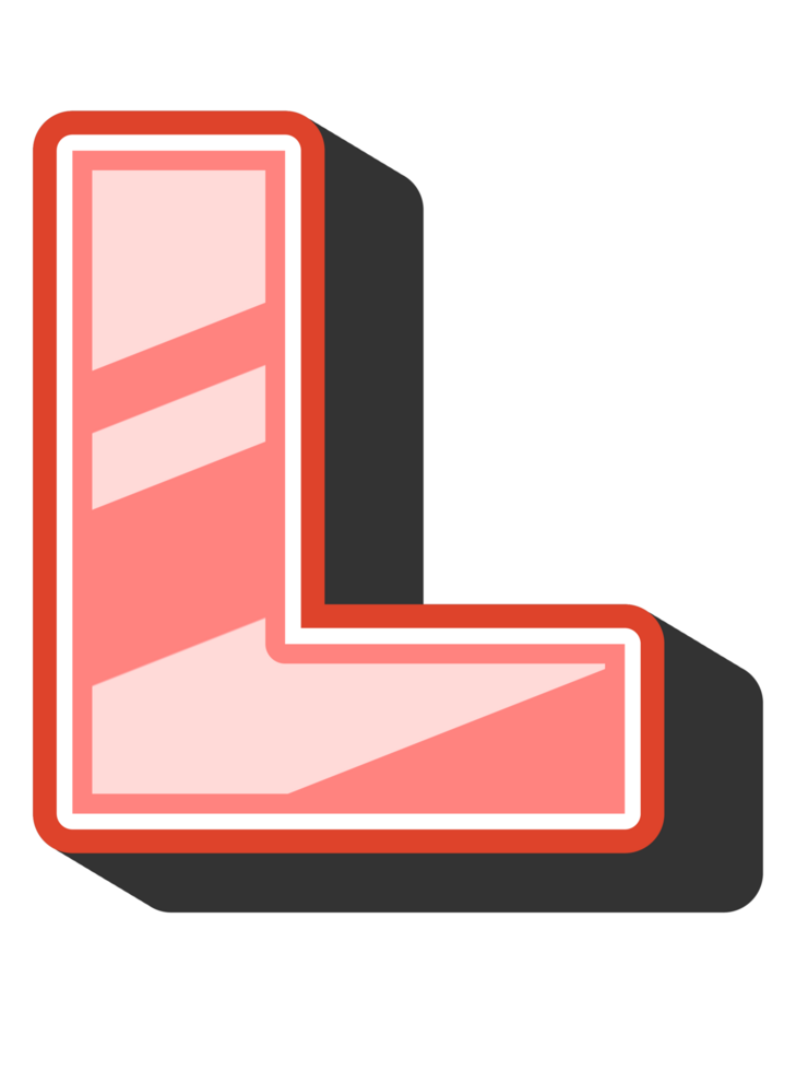 Playful Cartoon Alphabet Letter and Number png