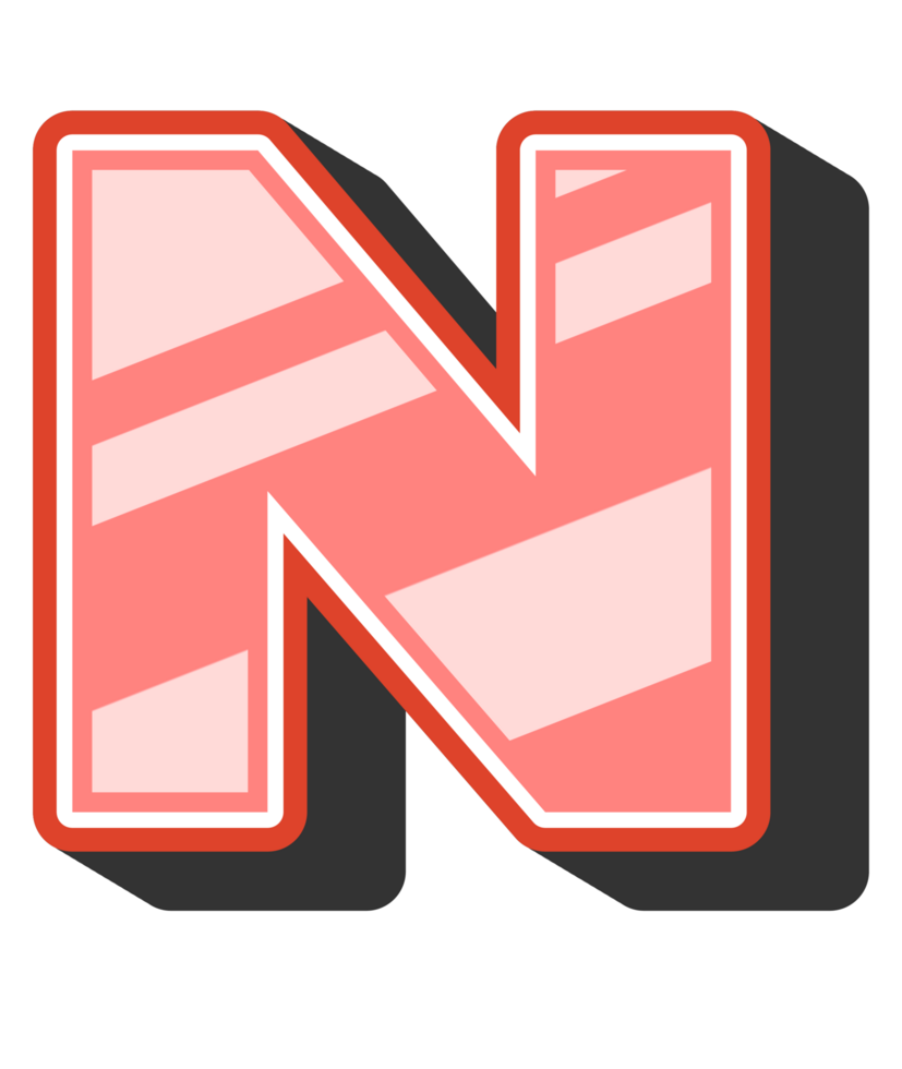 Playful Cartoon Alphabet Letter and Number png