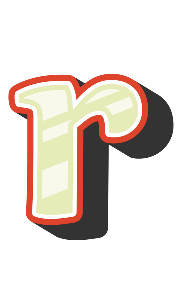 Playful Cartoon Alphabet Letter and Number png
