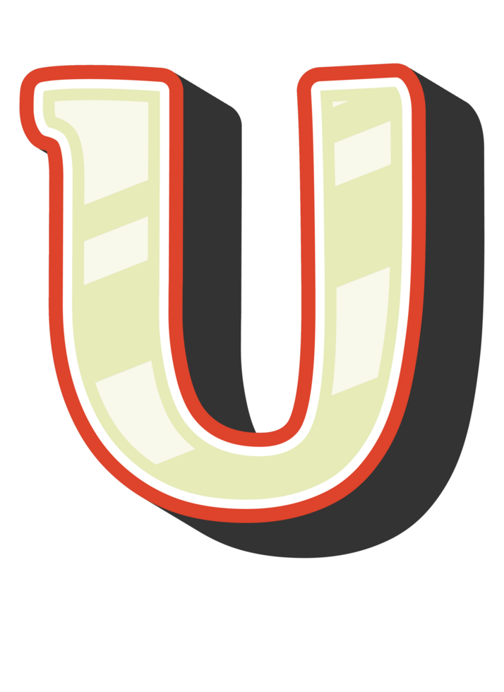 Playful Cartoon Alphabet Letter and Number png