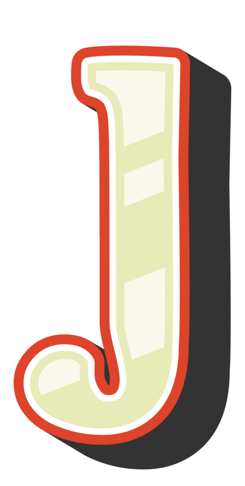 Playful Cartoon Alphabet Letter and Number png