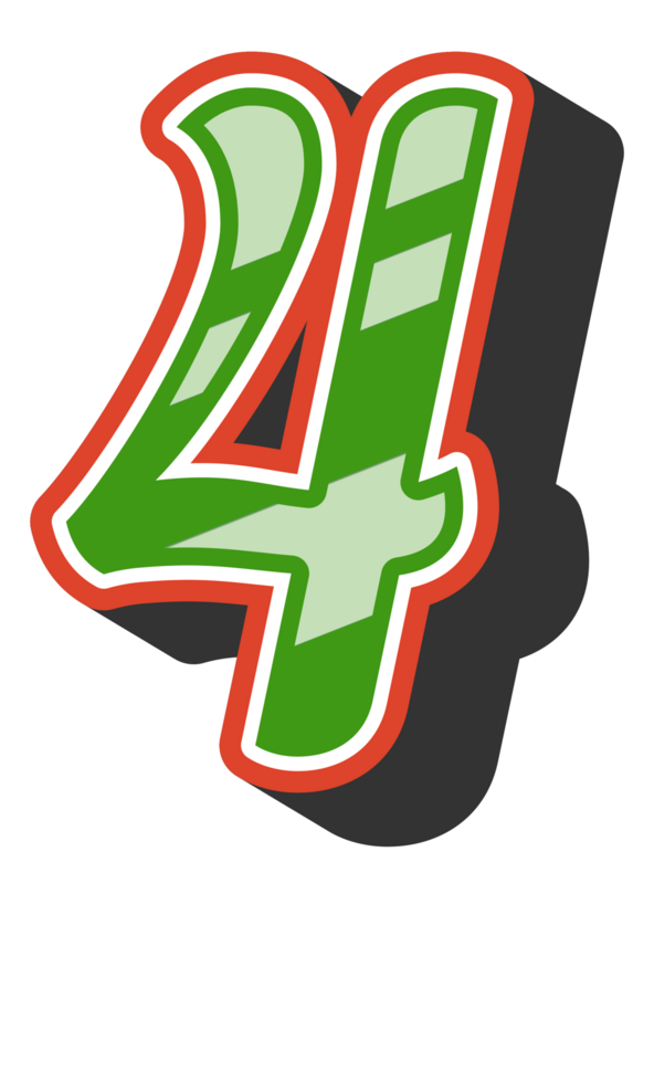 Playful Cartoon Alphabet Letter and Number png
