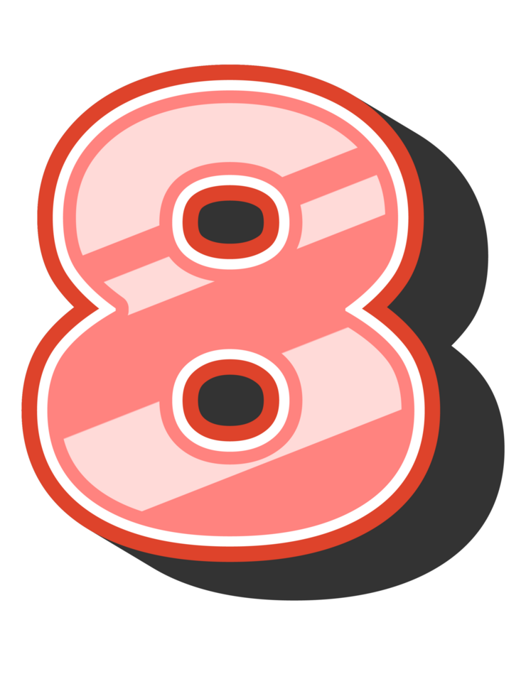 Playful Cartoon Alphabet Letter and Number png