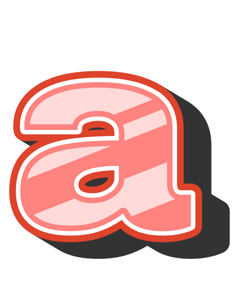 Playful Cartoon Alphabet Letter and Number png
