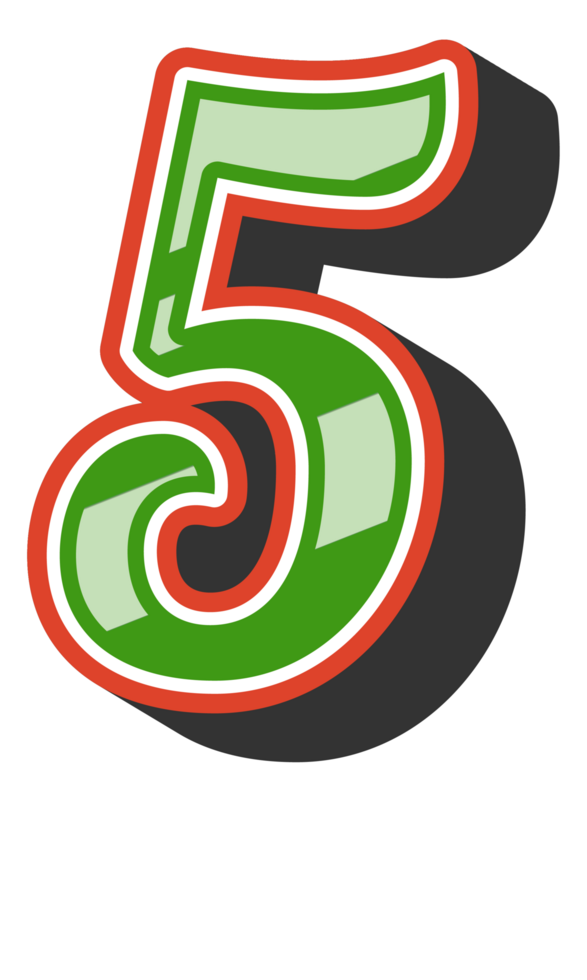 Playful Cartoon Alphabet Letter and Number png