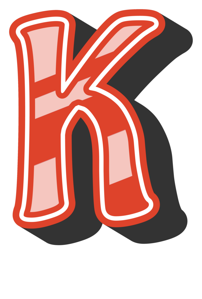 Playful Cartoon Alphabet Letter and Number png