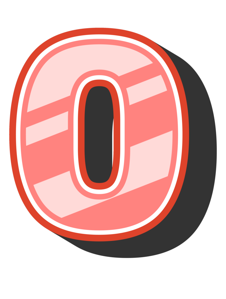 Playful Cartoon Alphabet Letter and Number png