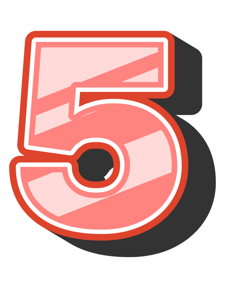Playful Cartoon Alphabet Letter and Number png