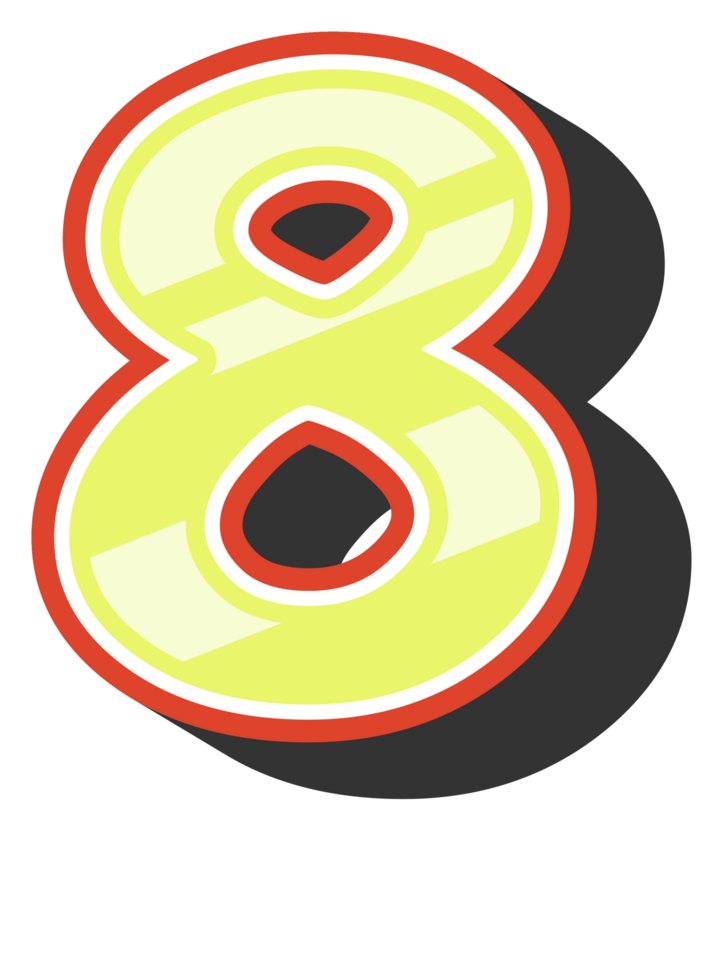 Playful Cartoon Alphabet Letter and Number png