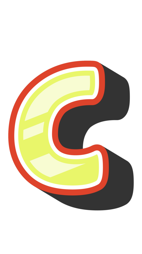 Playful Cartoon Alphabet Letter and Number png