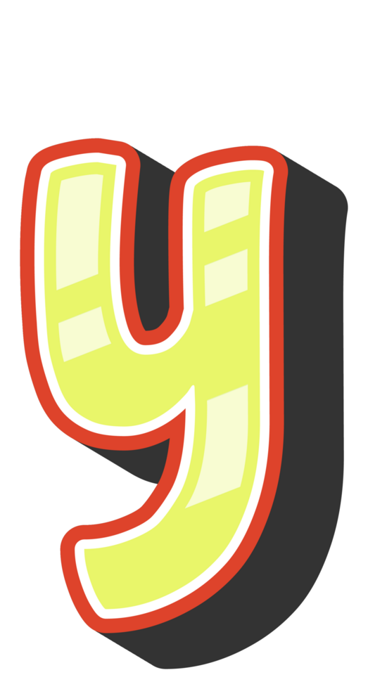 Playful Cartoon Alphabet Letter and Number png
