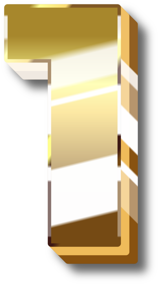 Gold Alphabet Letter and Number png