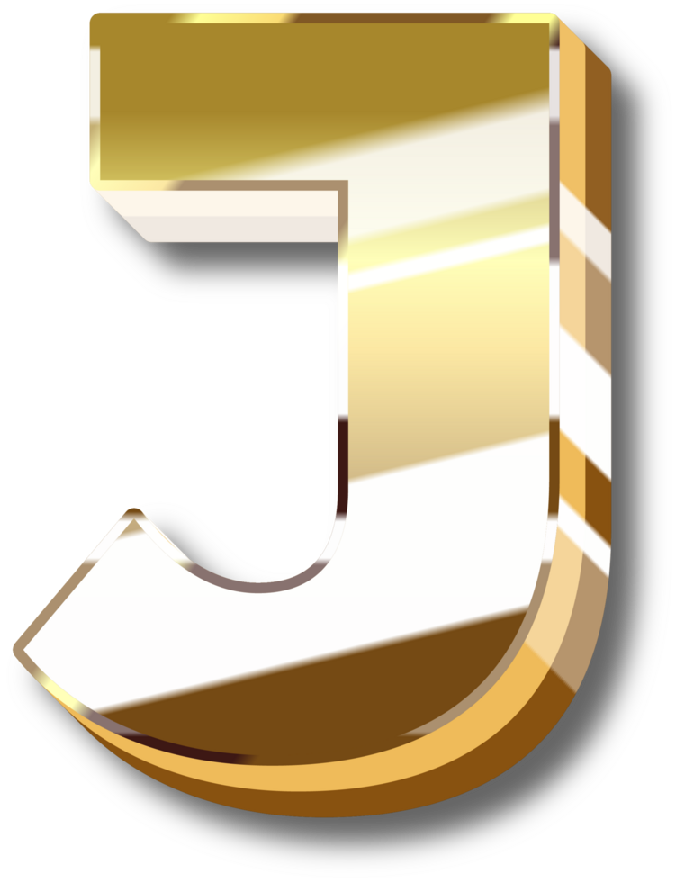 Gold Alphabet Letter and Number png