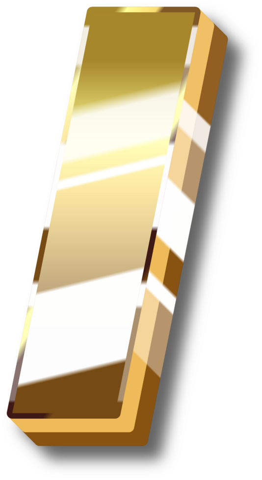 Gold Alphabet Letter and Number png