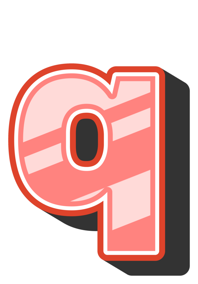 Playful Cartoon Alphabet Letter and Number png