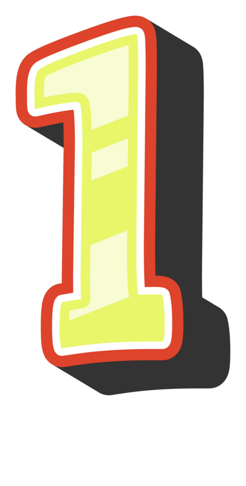 Playful Cartoon Alphabet Letter and Number png