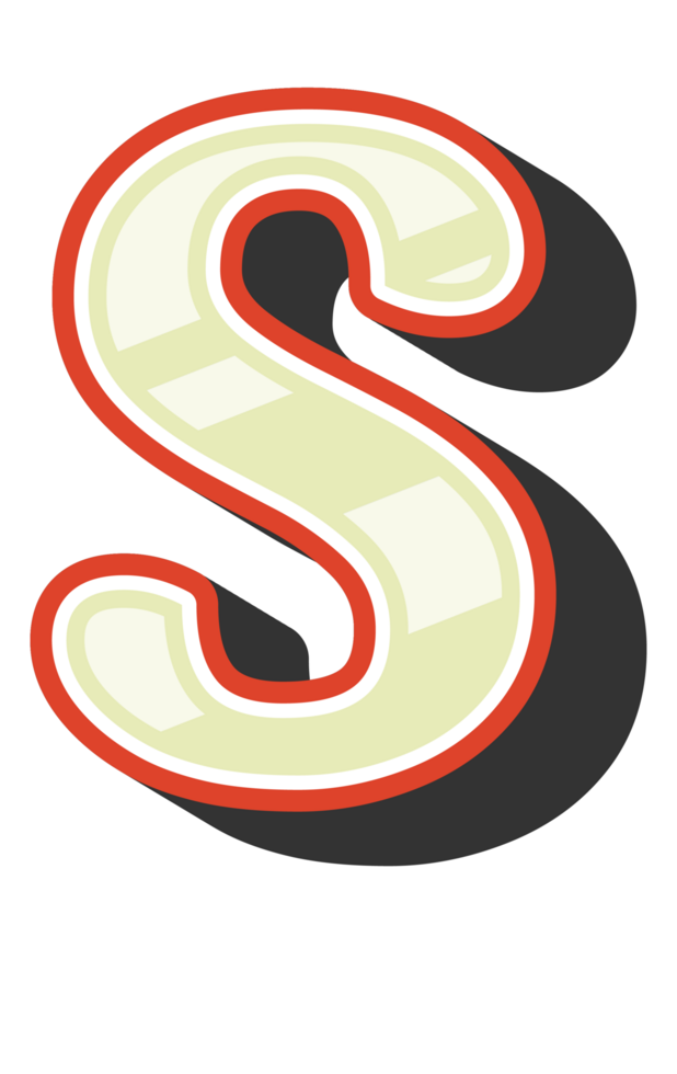 Playful Cartoon Alphabet Letter and Number png