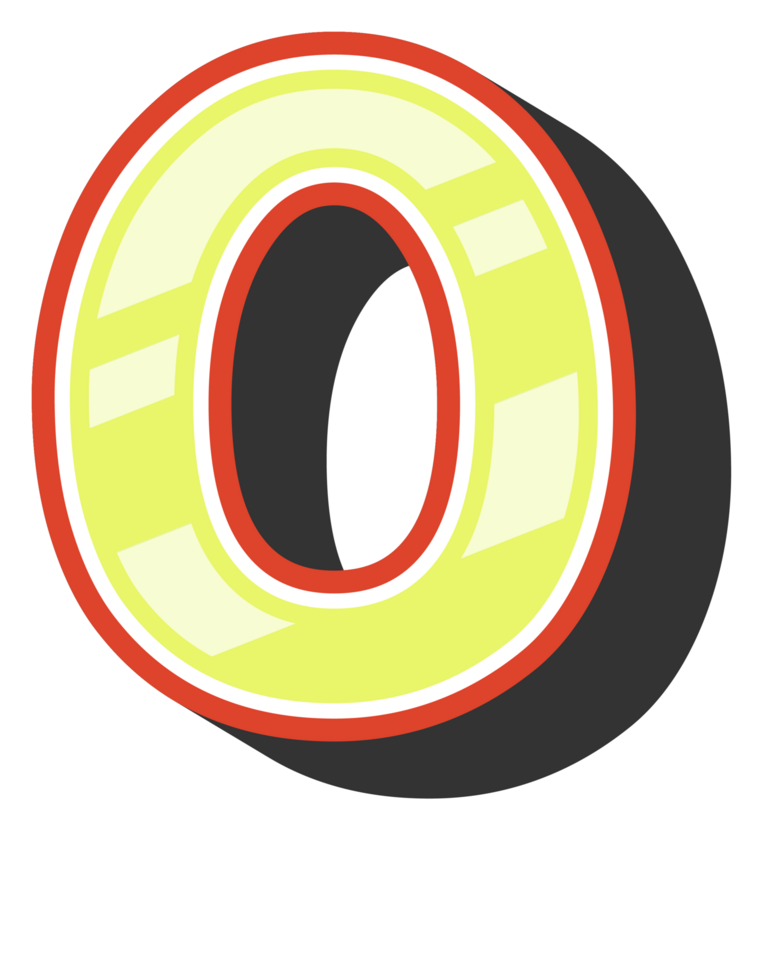 Playful Cartoon Alphabet Letter and Number png