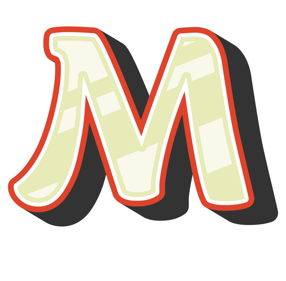 Playful Cartoon Alphabet Letter and Number png