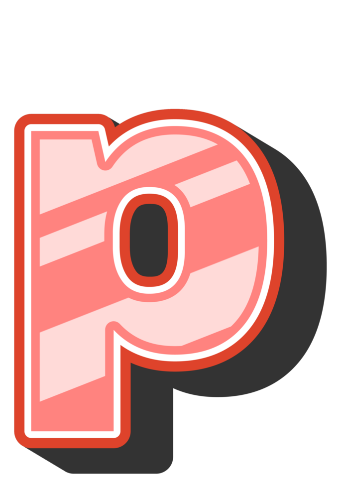 Playful Cartoon Alphabet Letter and Number png