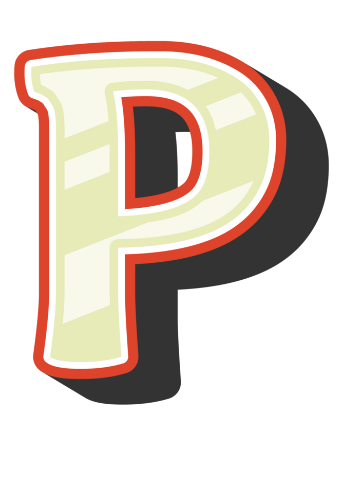 Playful Cartoon Alphabet Letter and Number png